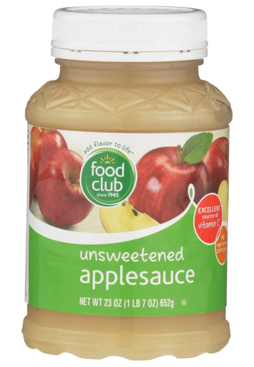 Food Club Unsweetened Applesauce 23 oz