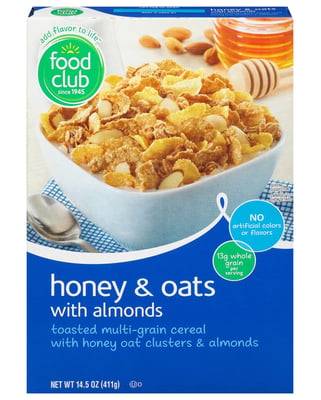 Food Club Honey & Oats with Almonds 14.5 oz