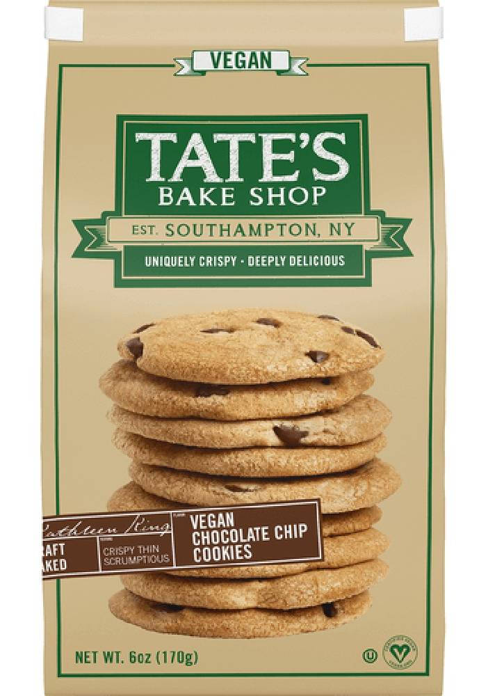 Tate’s Vegan Chocolate Chip Cookies 6 oz