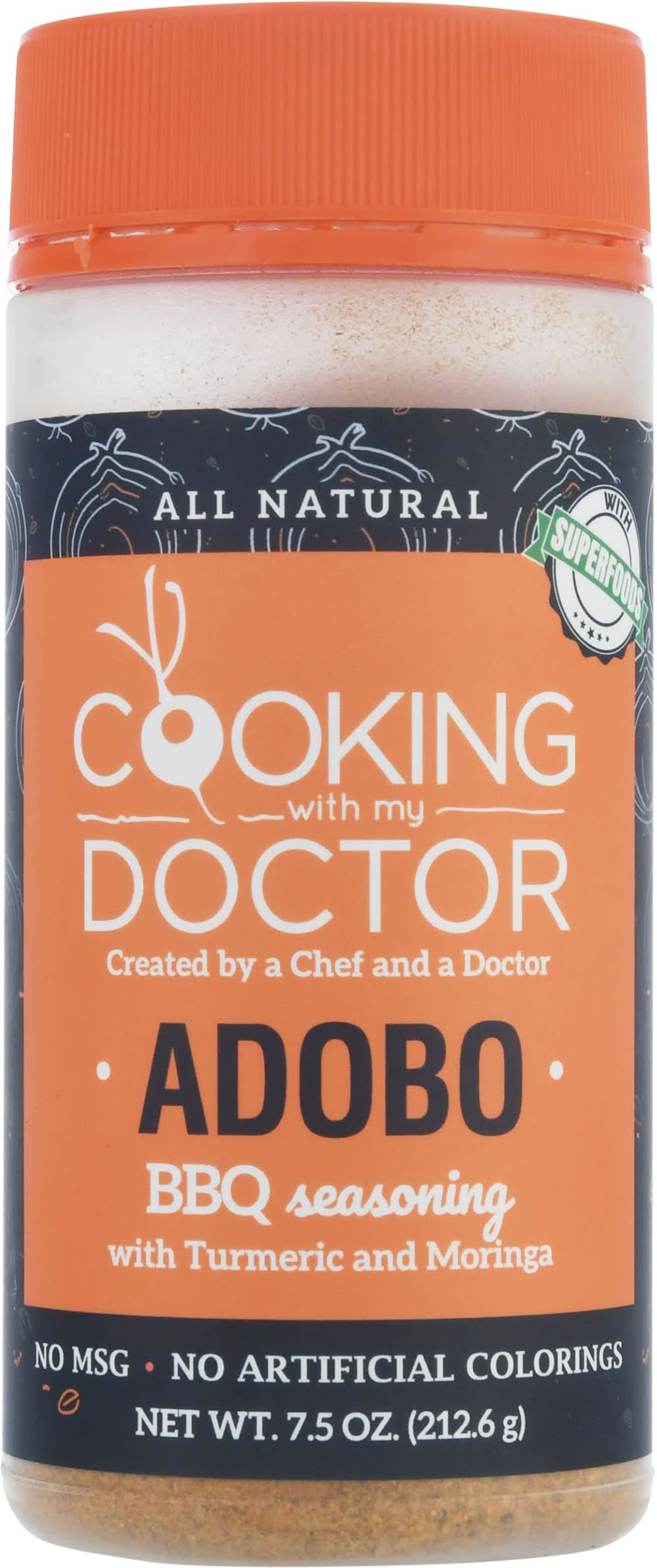 Cooking with My Doctor Cúrcuma y Moringa Adobo 7.5 oz