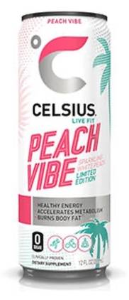 Celsius Sparkling Peach Vibe 12 oz