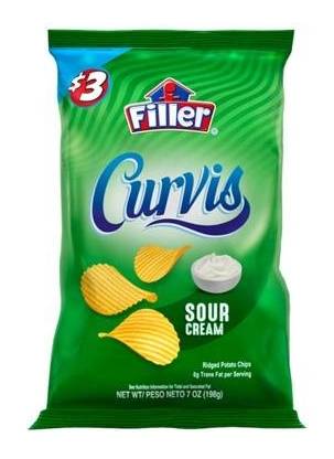 Filler Curvis Sour Cream & Onion 7 oz