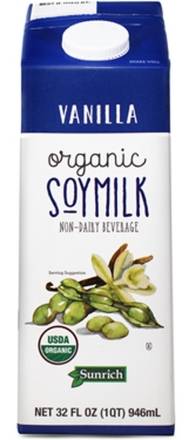 Sunrich Natural Organic Soy Milk Vanilla UHT 32 oz