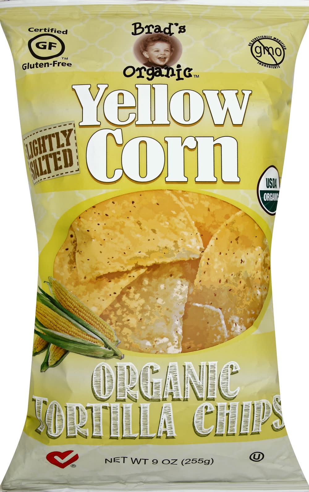Brad's Organic Yellow Corn Tortilla Chips 9 oz
