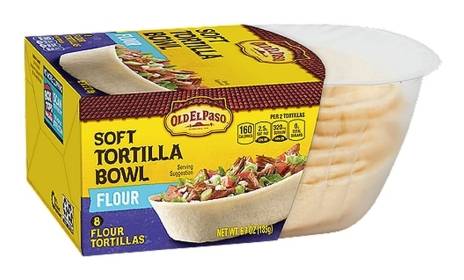 Old El Paso Soft Flour Tortilla Bowls 8 ct