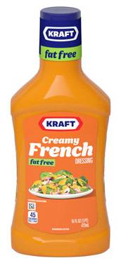 Kraft Fat Free Creamy French Dressing 16 oz