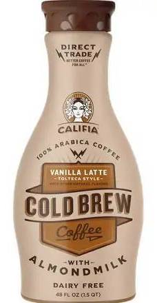 Califia Almondmilk Vanilla Latte Cold Brew 48 oz