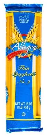 Allegra Thin Spaghetti No. 9 16 oz