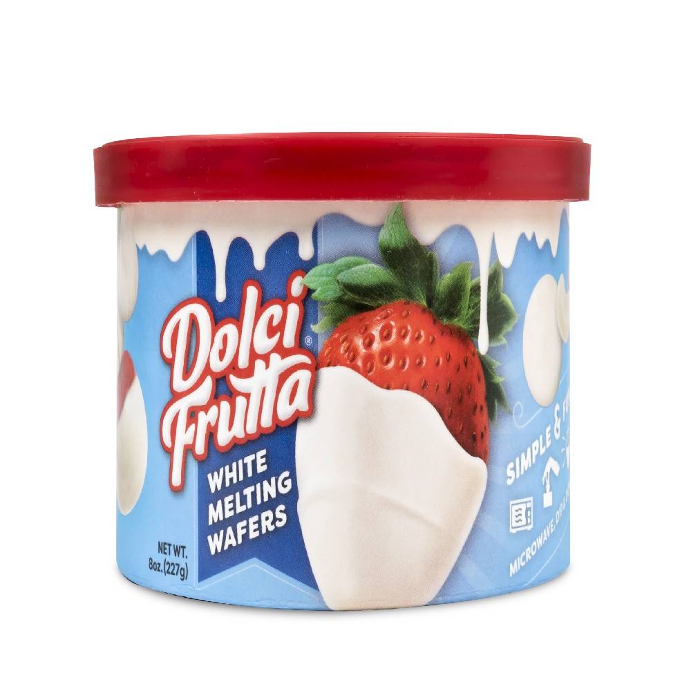 Dolci Frutta White Chocolate Melting Wafers 8 oz