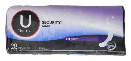 U by Kotex Overnight Pads 28 ct