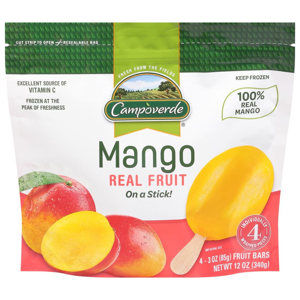 Campoverde Fruit Bars Mango 4-3 oz