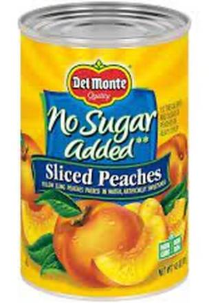 Del Monte Sliced Peaches No Sugar Added 15 oz