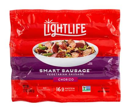 Lightlife Smart Plant-Based Sausage Chorizo