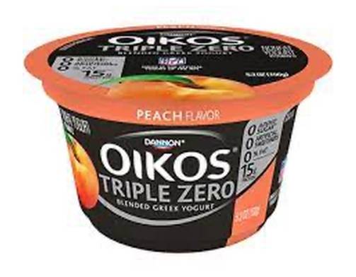Dannon Oikos Triple Zero Peach 5.3 oz