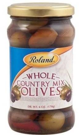 Roland Whole Country Mix Olives 10.5 oz.