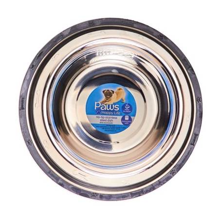 Paws No-Tip Stainless Steel Dish 24 oz