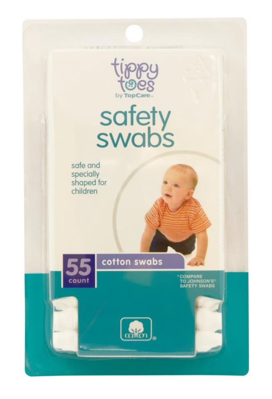 Tippy Toes Safety Swabs 55 ct