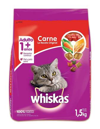 Whiskas Adulto La Receta Original Carne / Beef 3.3 lbs
