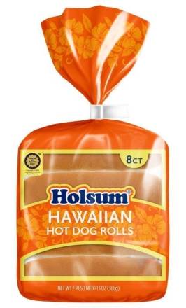 Holsum Hawaiian Hot Dog Rolls 13 oz