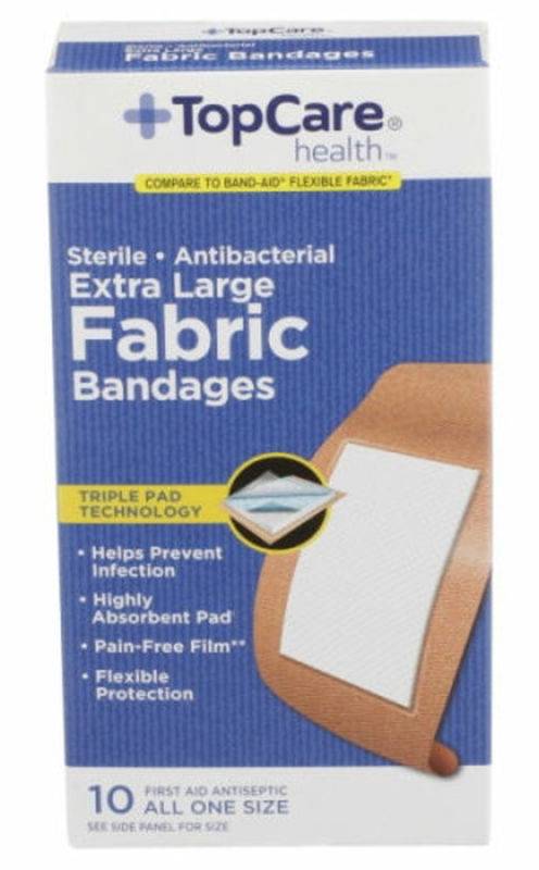Top Care Extra Long Fabric Bandages 10 ct