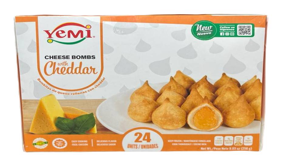 Yemi Cheese Bombs With Cheddar 24 ct