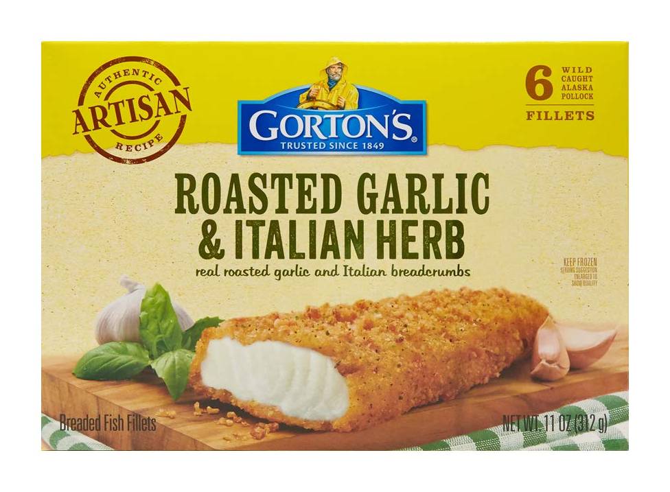 Gorton’s Roasted Garlic & Italian Herb Fillets 11 oz