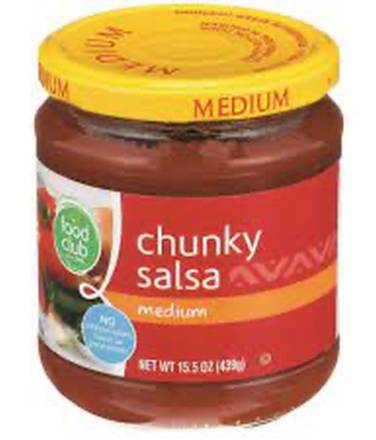 Food Club Chunky Salsa Medium 15.5 oz