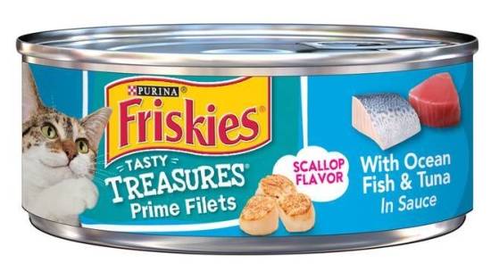 Friskies Prime Filets With Chicken  & Tuna (Scallop Flavor)  5.5 oz