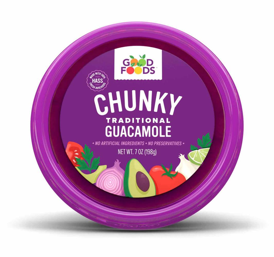 Good Foods Traditional Chunky Guacamole 7 oz