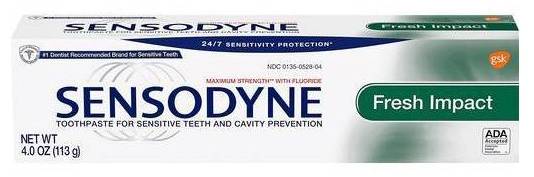Sensodyne Maximum Strength Fresh Impact 4 oz