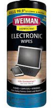 Weiman Disinfectant Electronic Wipes 30 ct