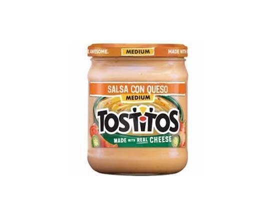 Tostitos Medium Salsa Con Queso 15.5 oz