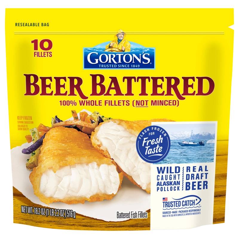 Gorton’s Beer Battered Fish Fillets 17 oz