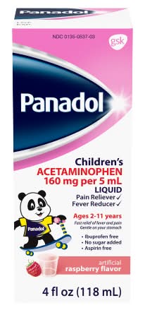 Panadol Children’s Elixir Raspberry 4 oz