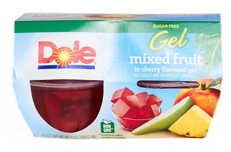 Dole Mixed Fruit in Cherry-Flavored Gel Sugar Free 4-4.3 oz