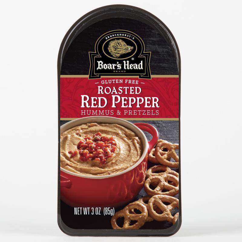 Boar's Head Roasted Red Pepper Hummus & Pretzels 3 oz