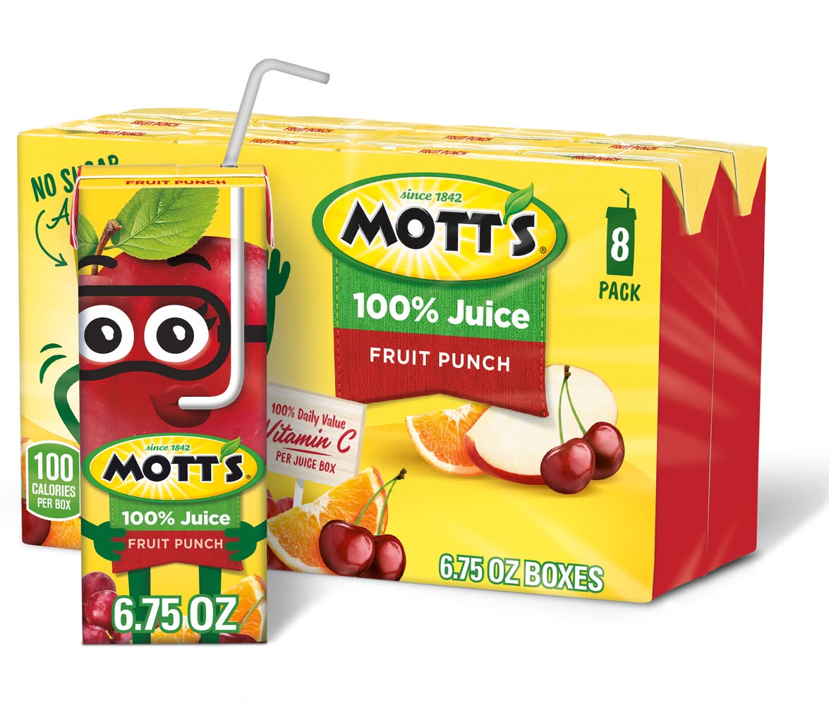 Mott’s 100% Juice Fruit Punch 8-6.75 oz