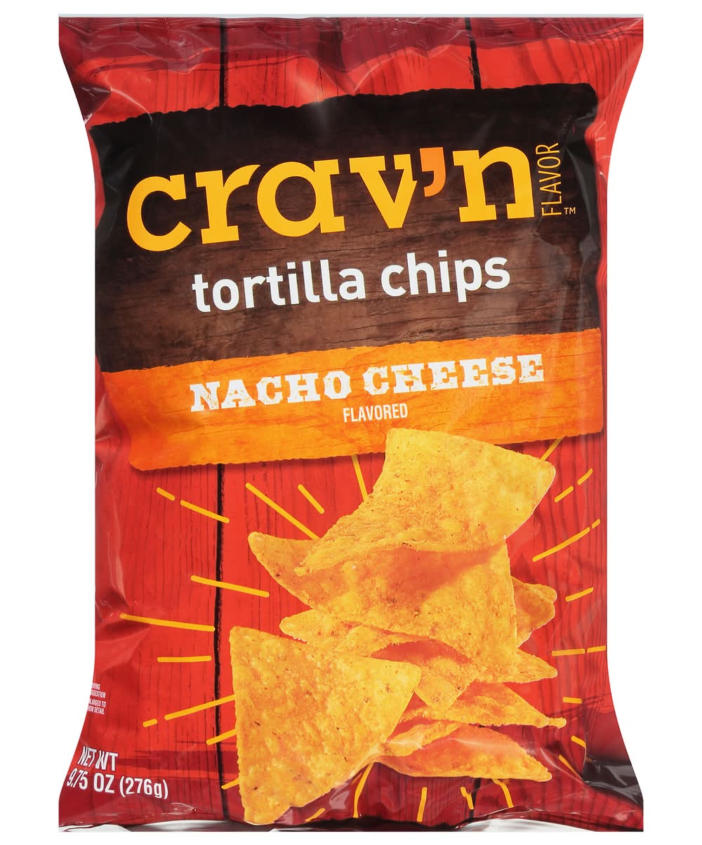 Crav'n Nacho Cheese Tortilla Chips 9.75 oz