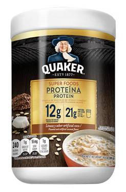 Quaker Super Foods Proteina Coco y Linaza 10.5 oz