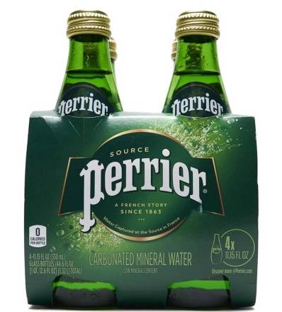 Perrier Sparkling Natural Mineral Water 4-11.15 oz