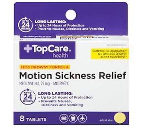 TopCare Health Motion Sickness Relief Less Drowsy Formula 8 tablets
