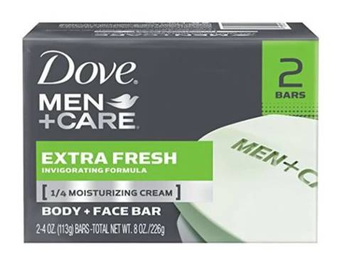Dove Men+ Care Extra Fresh Bar Soap 2 ct