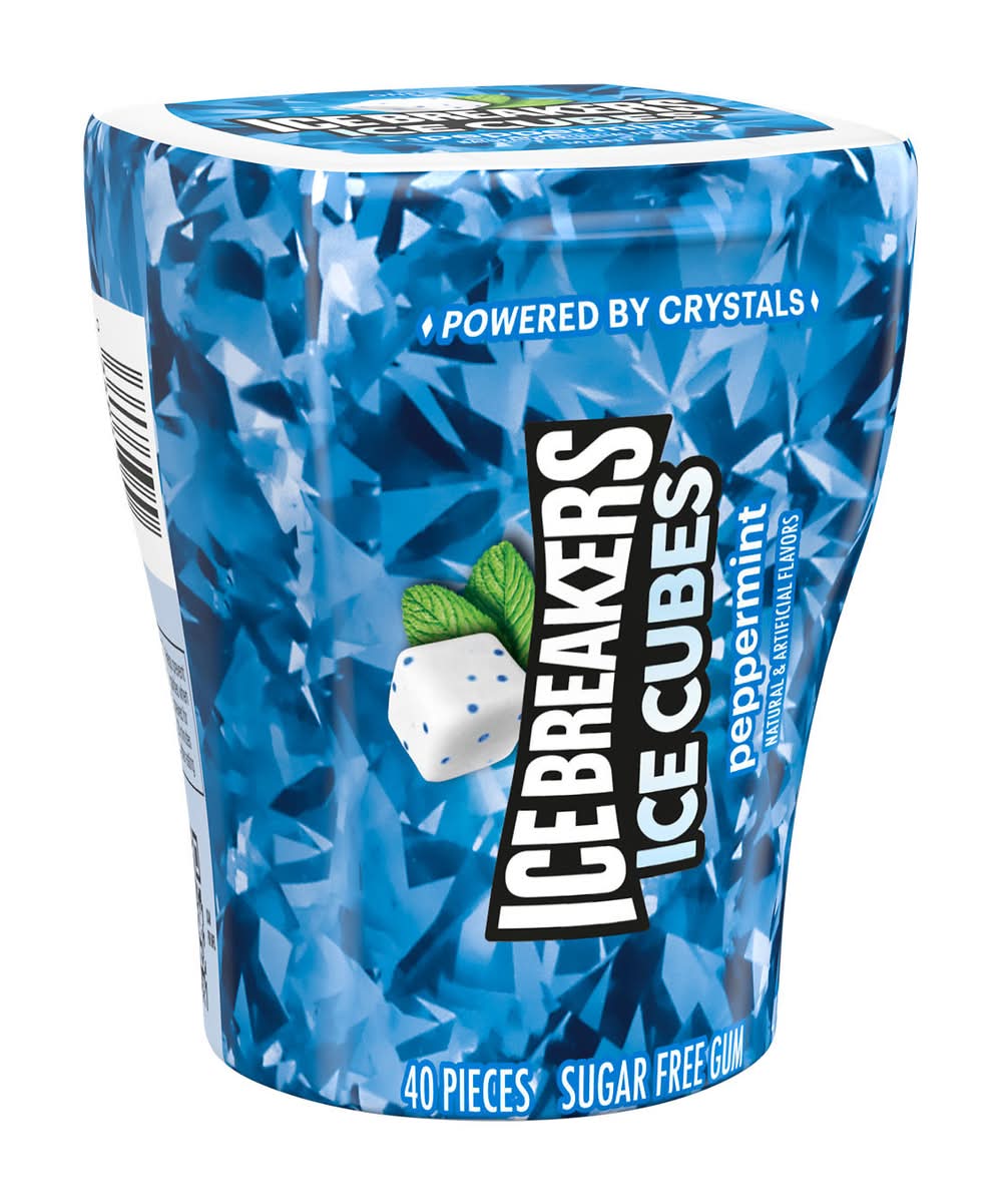 Ice Breakers Ice Cubes Peppermint Gum 40 ct