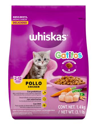 Whiskas Gatitos 2-12 Meses  Pollo / Chicken 3.1 lbs