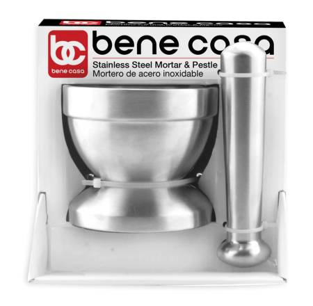 Bene Casa Mortero de Acero Inoxidable / Mortar & Pestle