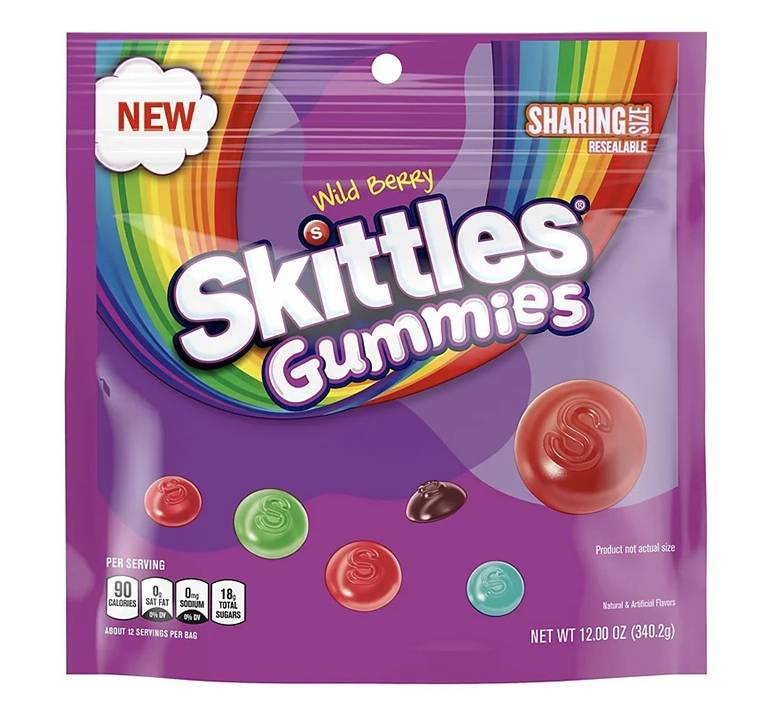Skittles Wild Berries Gummies Sharing Size 12 oz