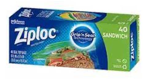 Ziploc Sandwich Bags 40 ct