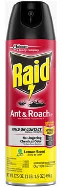 Raid Ant & Roach Lemon Scent 17.5 oz