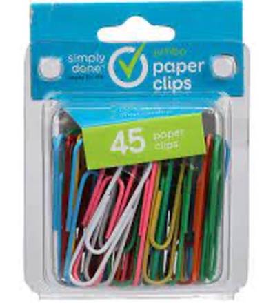 Simply Done Jumbo Paper Clips 45 ct