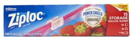 Ziploc Gallon Storage Slider Bags 15 ct